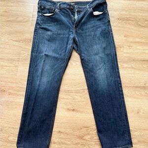 Express Blue Straight-Leg Jeans with Classic Style